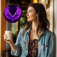 thumbnail image 6 of Shining Angel Wing Stained Glass Suncatcher Colored Handmade Window Hangings Glass Suncatcher Crafts Kits for Indoor Garden Christmas Decor and Memorial 16x16cm(2), 6 of 7