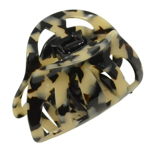 French Amie Hump Small 2 3/4" Celluloid Handmade Jaw Hair Claw Clip