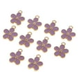 thumbnail image 1 of KLKCMS 10Pcs Enamel Flower Charms Pendants for Jewelry Making Bracelets DIY, 1 of 8