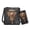 Black-Poddle Dog, variant on Wolf Cross Leather Satchel Purse Set for Women Crossbody Purse Satchel Handbag with PU Leather Wallet for Lady, Gift for Women, Brown