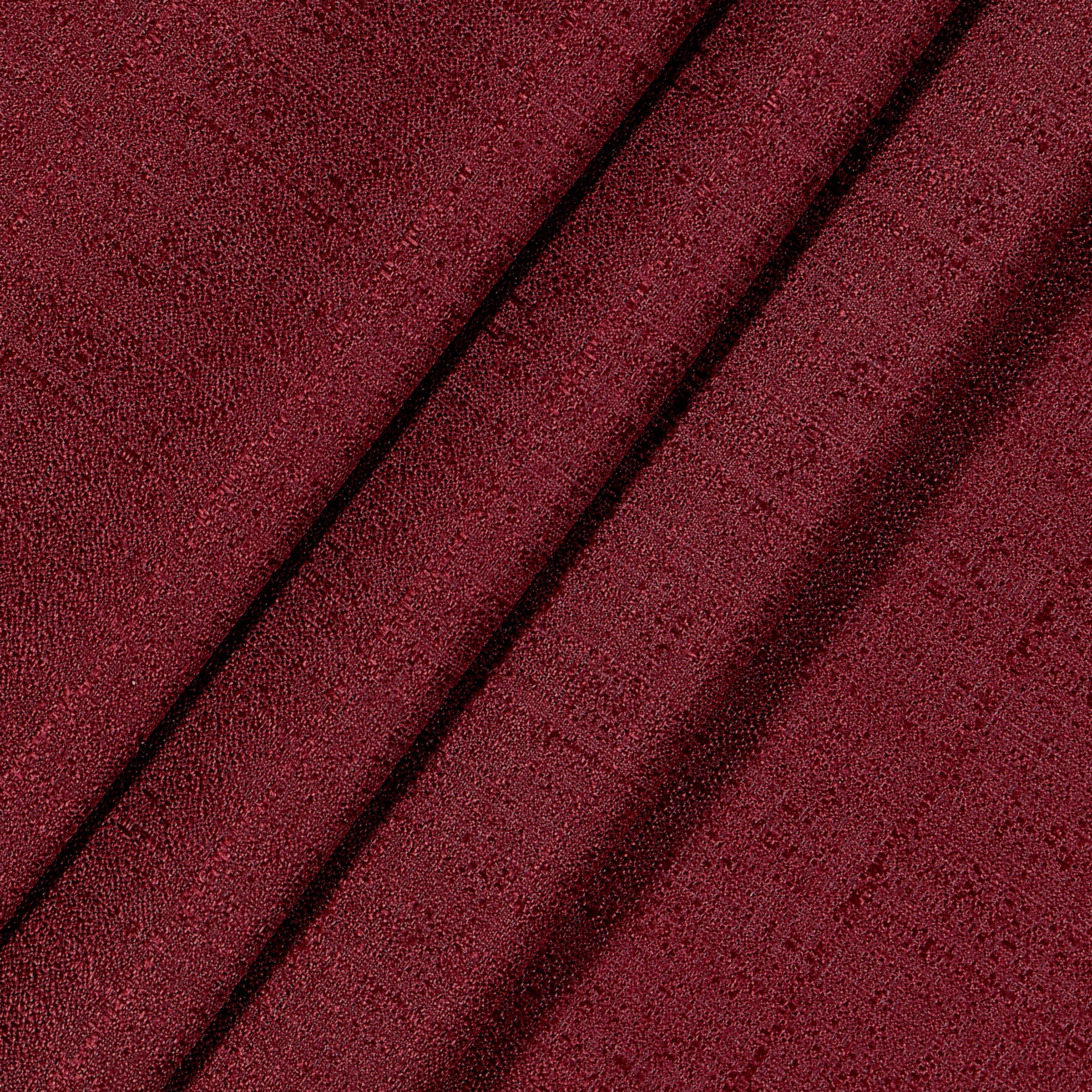 Eclipse Samara Solid Blackout Curtains, Single Curtain Panel, 63 Inch Long Blackout Curtains, 42" W x 63" L, Oxblood
