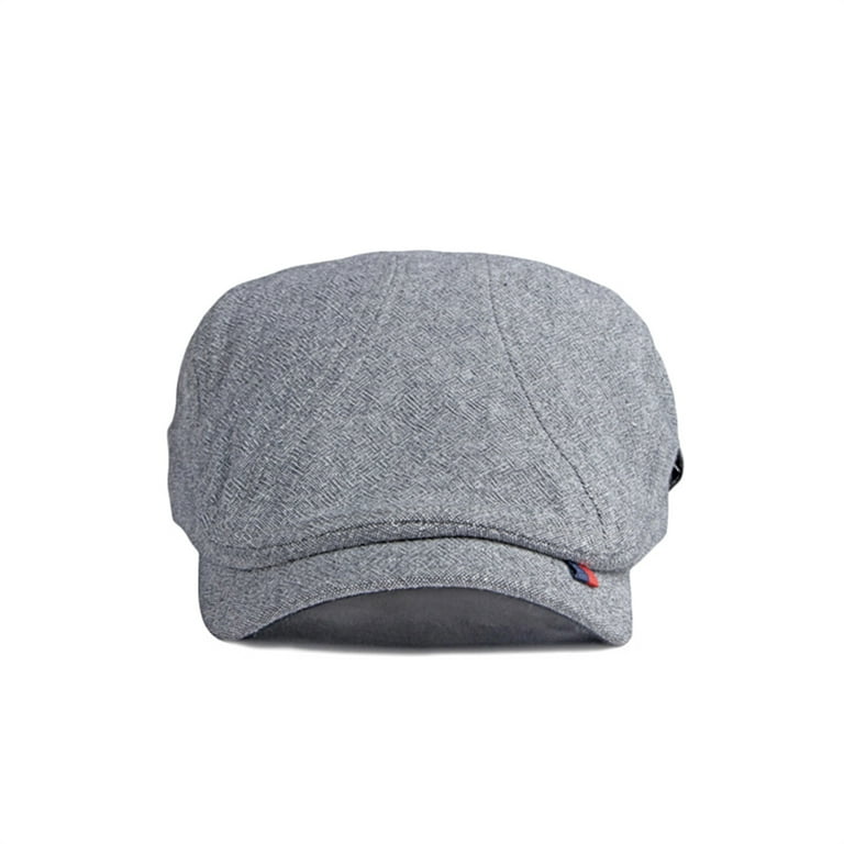 Hirigin Newsboy Hats for Men, Solid Color Adjustable Cap, One Size