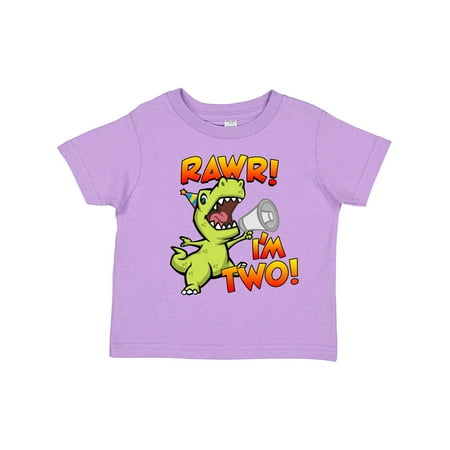 

Inktastic Rawr I m Two Dinosaur Gift Toddler Boy or Toddler Girl T-Shirt