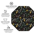 thumbnail image 4 of Kll Octagon Drink Coasters Set Of 4,Pu Leather Absorbent Coasters Set Decorative Coffee Cup Coasters Housewarming Gift For Home Decor-Wasp And Florals, 4 of 9