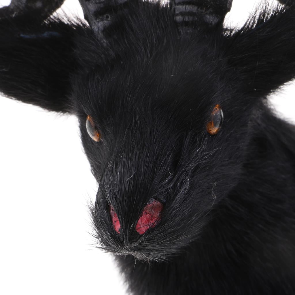 Collectibles Animal Model Wild Goat Miniatures Kids Plush Black Sheep Toys 