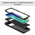 thumbnail image 4 of Designed for Samsung Galaxy S10 Plus Heavy Duty Case, Triple Layer Protection Shockproof Dropproof Dustproof Anti-Scratch Phone Case Cover for Samsung Galaxy S10 Plus,Black, 4 of 8
