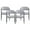 Gray+Black, variant on Teagan Modern Upholstered Dining Chairs with Metal Legs, Grey, Set of 4