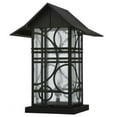 thumbnail image 4 of Meyda Tiffany 116852 15.75"" W Deco Black Post Mount - Black, 4 of 5