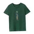 thumbnail image 4 of Camiseta para mujer verano elegante streetwear cuello redondo camiseta para trabajo oficina senderismo SG, 4 of 7