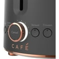 thumbnail image 4 of Café Express Finish 2-Slice Toaster | Extra-Wide Slots, Extra Lift for Waffles, Pastries, Texas Toast & More | 4 Pre-Set Functions, 8 Shade Options | Countertop Kitchen Essentials | Matte Black, 4 of 7