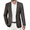 Deep Grey, variant on Men's Cotton Linen Suit Jackets Business Casual Blazer Stylish Regular Fit Sport Coat