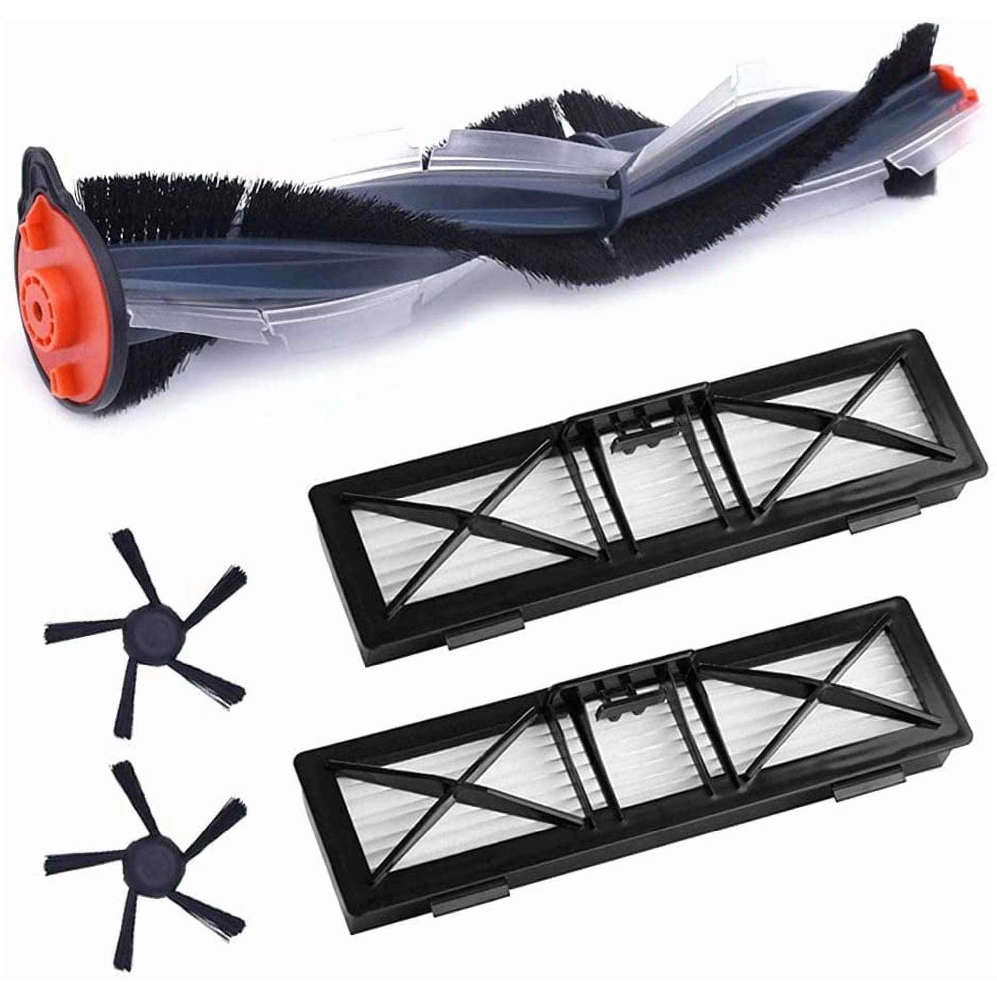 Replacement Kit with Combo Brush, Filters and Side Brushes Compatible with Neato Robotics D7 D701 D750 D6 D650 D5 D4 D402 D450 D3 D301 D304