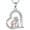 Dog, variant on Fox Necklace 925 Sterling Silver Heart Fox Pendant Necklace Cute Animal Fox Jewelry Gifts for Grandmother Mom Sister Women