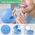 thumbnail image 4 of TIHYWR Retainer Case, Denture & Orthodontic Aligner Case With Mirror & Ventilation, Sky Blue, 4 of 7