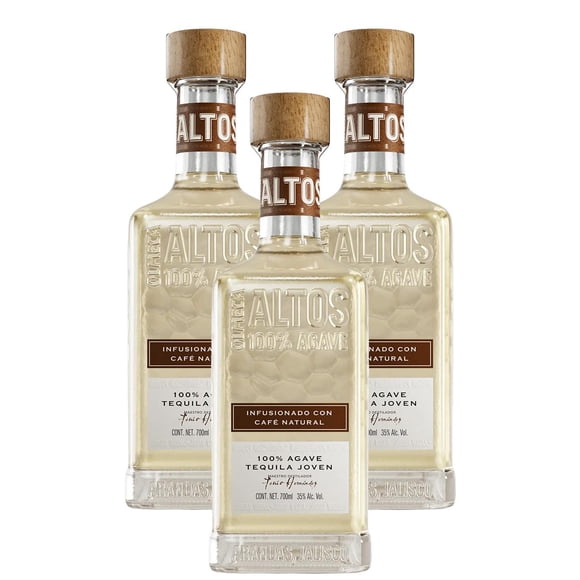 Paquete de 3 Tequila Altos Infusionado Café 700 ml