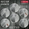 thumbnail image 5 of Delta 58620-Pk Universal Showering In2ition 1.75 GPM Multi Function Shower Head -, 5 of 7