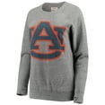 thumbnail image 2 of Women's Pressbox Heathered Gray Auburn Tigers Big Team Logo Knobi Fleece Tri-Blend Crew Neck Sweatshirt, 2 of 3