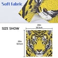 thumbnail image 5 of Napkin Satin Napkin 20*20Inchx4 Kitchen Towel Dinner Plate Towel Decorative Towel Napkin Tea Towel Suitable For Kitchen Table Yellow Eyed Tiger, 5 of 8