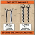 thumbnail image 5 of Orange Screw: The Ultimate Ground Anchor | Small 4 Pack | Made in USA (Black Edition), 5 of 7