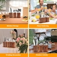 thumbnail image 6 of Ngardk Silverware Organizer, Acacia Utensil Holder, Utensil Organizer with Tray, Silverware Caddy, 13.0"X4.5"X4.5", Pack of 1, Natural Wood, 6 of 7