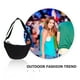 thumbnail image 4 of Bolso bandolera informal para mujer, elegante bolso de nailon con correa ajustable, versátil bolso bandolera negro para mujer, 4 of 8