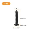 thumbnail image 2 of #8 x 1" Phillips Pan Head Self-tapping Screw, 50pcs - 304 Stainless Steel Round Head Wood Screw (Black), 2 of 6