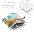 thumbnail image 6 of Honeii Beach Starfish Shell Pattern Oven Mitts and Pot Holders, Silicone Oven Gloves,500 F Heat Resistant Oven Mitts Sets, 4PCS, 6 of 6