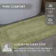 thumbnail image 6 of Home Weavers Classy Bathmat 100% Cotton Tufted Bath Rug, Extra Soft and Absorbent Bath Rugs, Machine Washable bath rugs for Bathroom, 24"x40" Rectangle, Green, 6 of 10