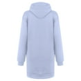 thumbnail image 4 of Spring Savings Clearance Lindreshi Sweatshirts for Women Loose Fit with Hood Women's Fashion Solid Color Hooded Pullover Pocket Thin Guards Dress Hooded Dress, 4 of 4