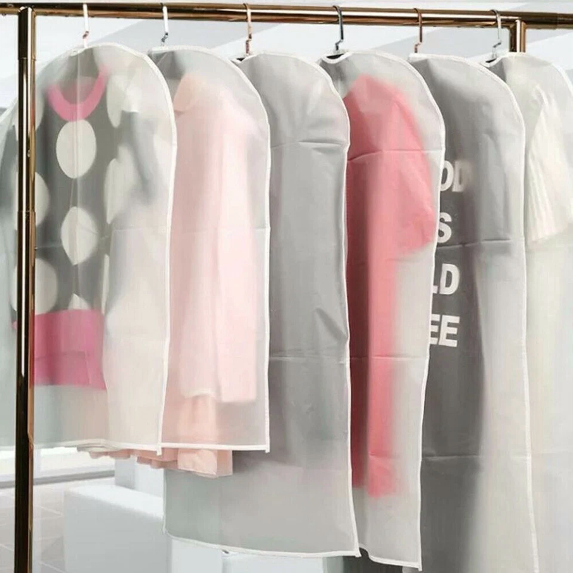 BUTTERFLY- 5Pcs Clothes Coat Protect Garment Cover Bags Suit Storage Bags Zipper Dress New