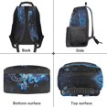 thumbnail image 6 of Pzuqiu Sea Turtle Hibiscus Print Kids Backpack for Kindergarten to Middle School Boys Girls 17 Inch Schoolbag Breathable Large Capacity Bookbag for Back to School Daily Travel, 6 of 7