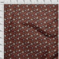thumbnail image 4 of oneOone Rayon Maroon Fabric Owl Fabric For Sewing Printed Craft Fabric By The Yard 56 Inch Wide, 4 of 5