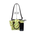 thumbnail image 4 of Lsque Fresh Corn Pattern Leather Rivet Shoulder Bag – Elegant Genuine Leather & Microfiber PU Crossbody with Detachable Adjustable Strap, 4 of 5