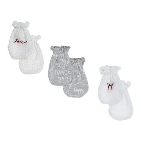 ED Ellen DeGeneres Baby "Love" 3-pack Mitts