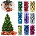 thumbnail image 2 of Christmas Shatterproof Ornaments,Plastic Bubbles Hanging Ornaments,Christmas Balls Small Hanging Pendants for Christmas Trees,Outdoor Ornaments Sets for Xmas Tree Party,Sky Blue,24 Pcs,1.18",3cm, 2 of 7
