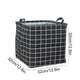 thumbnail image 3 of Bolsa De Tela Cesta organizadora de almacenamiento de lino y algodón negro para decoración de habitación infantil (1 unidad) JASKFLY, 3 of 9