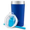 thumbnail image 2 of Ello Rise Vacuum Insulated Stainless Steel Kids Tumbler with Optional Straw, Touchdown Blue, 12 oz., 2 of 4