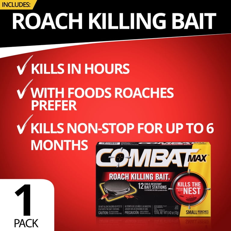 Combat Max Roach Killing Bait Stations, 12 Count photo 3