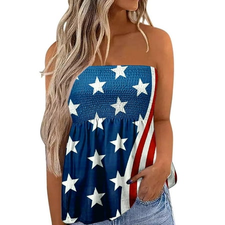 

Women Bandeau Tank Comfortable Sleeveless Vacation Loose Holiday Top Shirt Blouse Pleated Stretch Tunic Tanks Top Womens Pajama Top
