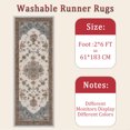 thumbnail image 6 of Hallway Runner Rug 2'x6' Washable Area Rugs Non Slip Laundry Rug Runner Floor Carpet Runners for Hallways Entryway Laundry Room Kitchen, 6 of 11