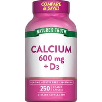 Calcium 600mg with Vitamin D3 | 250 Tablets | Vegetarian, Non-GMO & Gluten Free | by Nature's Truth