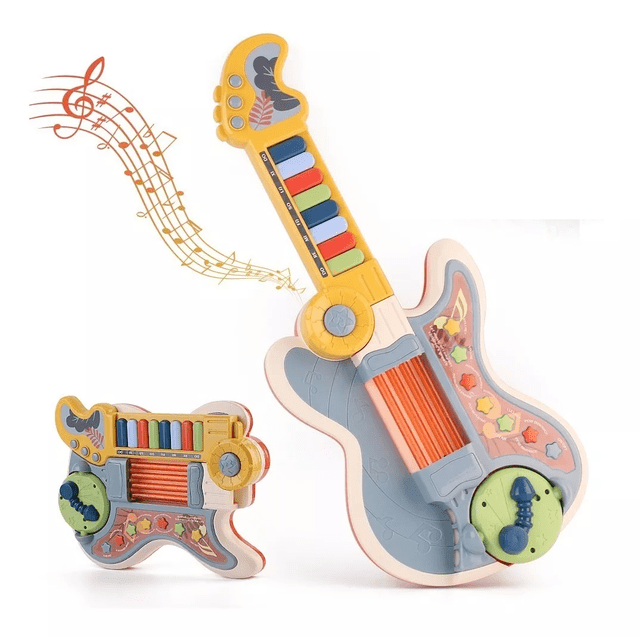 Guitarra Eléctrica Con Piano, Juguete Didáctico, Para Niños