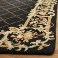 thumbnail image 5 of SAFAVIEH Chelsea Henderson Floral Wool Area Rug, Black, 1'8" x 2'6", 5 of 8