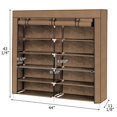 thumbnail image 3 of GoDecor 36 Pairs Shoe Rack Double Row Shoe Tower 7 Tier Portable Shoe Storage Cabinet Organizer, 3 of 4
