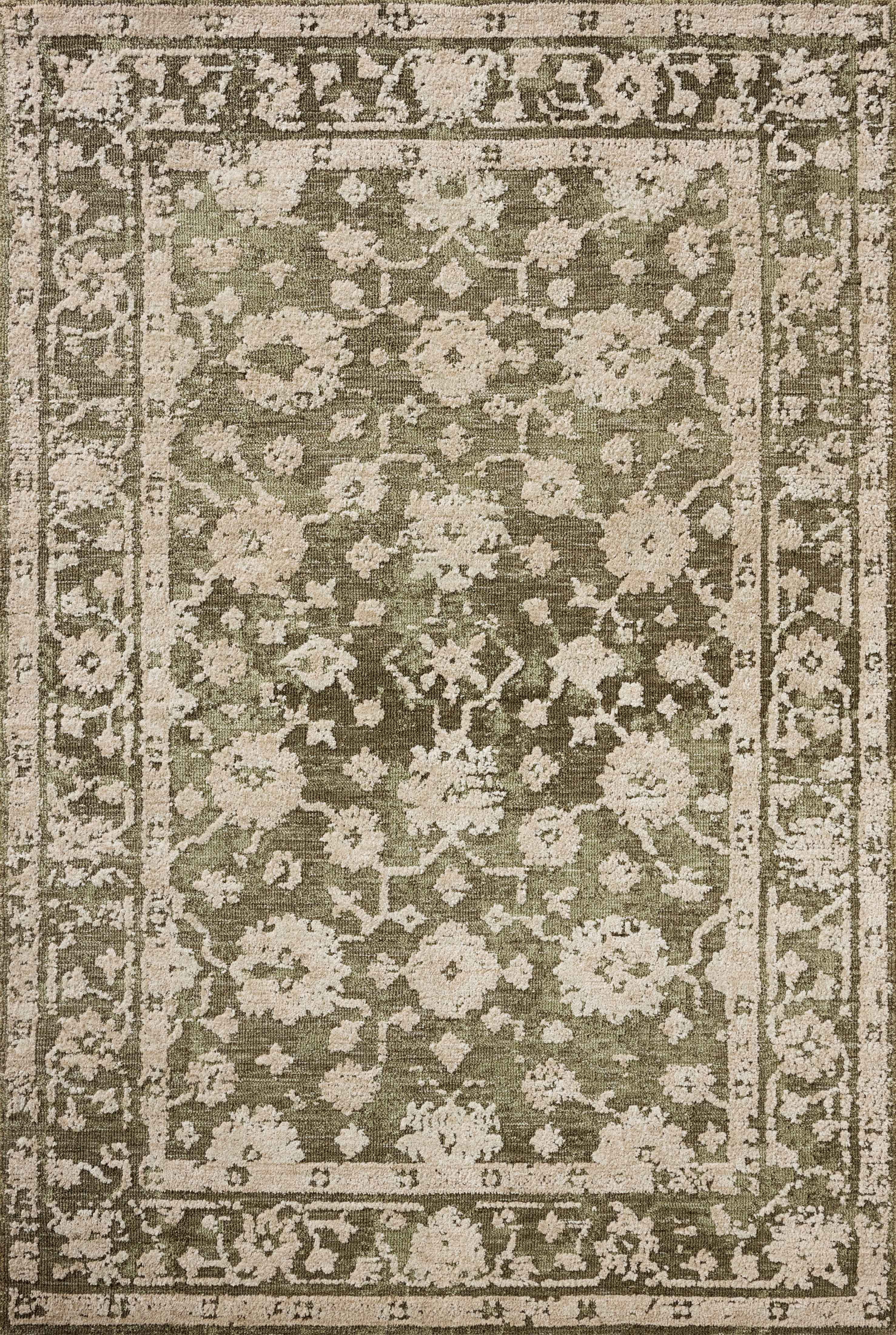 Loloi Percival Moss / Natural 18" x 18" Sample Area Rug