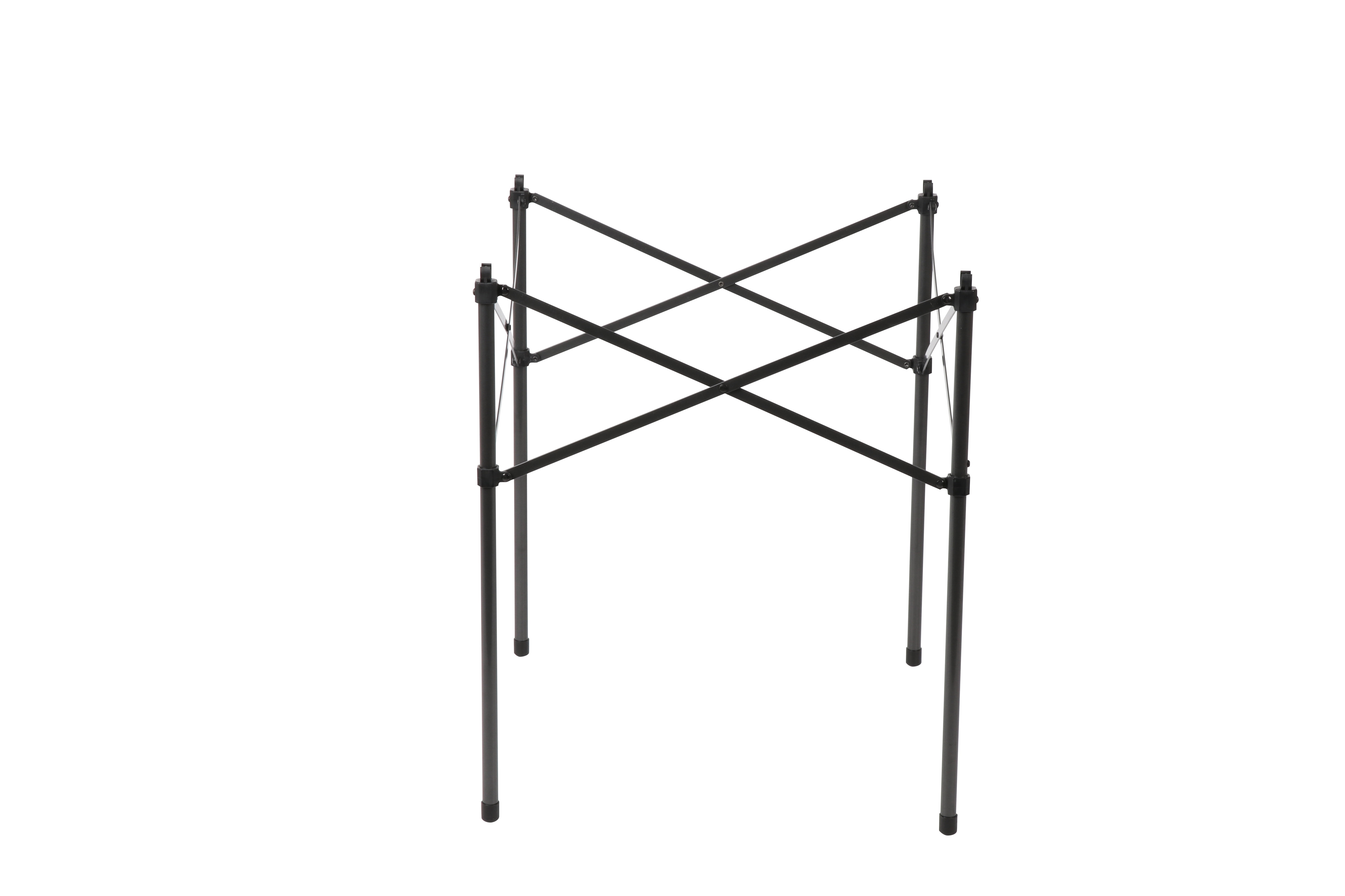 Ozark Trail Hazel Creek Square Folding Aluminum Roll-Top Camp Table, Brown