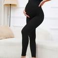 thumbnail image 5 of DeHolifer Leggings for Women Maternity Workout Over The Belly Pregnancy Yoga Pants with Pockets Soft Activewear Work Pants Black M, 5 of 8