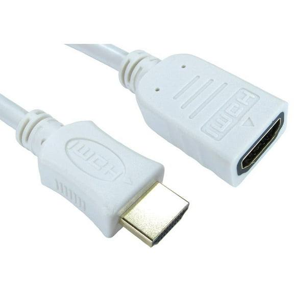 PRO SIGNAL - High Speed 4K UHD HDMI Lead with Ethernet, Male to Female, 5m White