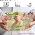 thumbnail image 6 of Trianu 2 Pack Salad Bowls 145oz Large Salad Serving Bowls Reusable, Clear Large Plastic Bowl Serving for Fruits, Salads, Cooking, Condiments, Prepping, BPA Free, 6 of 6