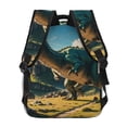 thumbnail image 3 of Haiem Cute Green Dinosaur Blue Sky Printed School Backpack,Casual Travel Lightweight Backpack,Durable Comfortable Multifunctional Backpack,Laptop Backpack, 3 of 5